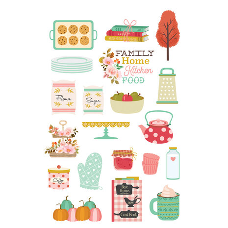 Simple Stories What's Cookin' ? Sticker Book (664pcs) (21123) (DISCONTINUED)