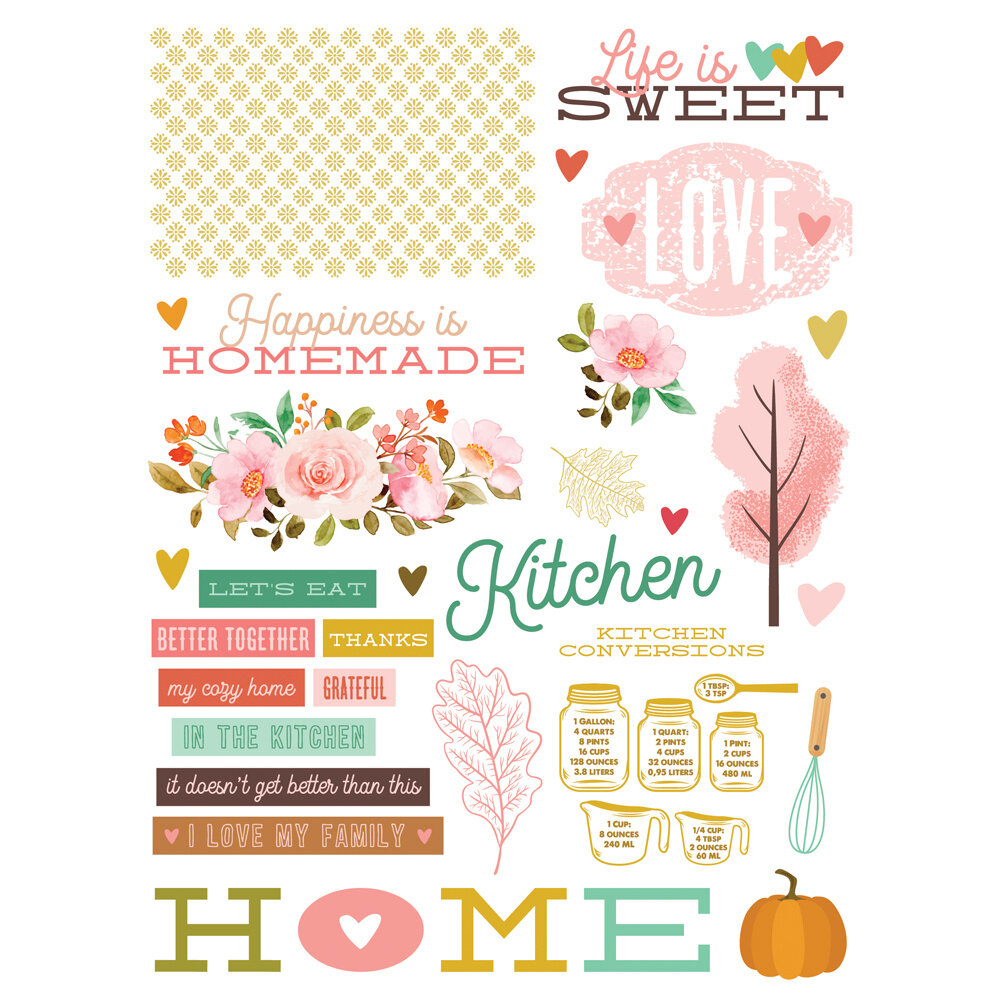 Simple Stories What's Cookin' ? Rub Ons (2pcs) (21120) (OUTLET)