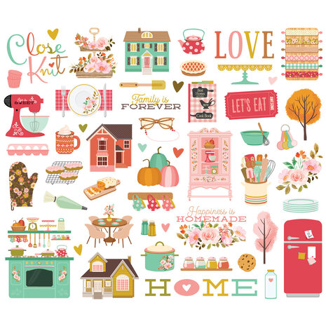 Simple Stories What's Cookin' ? Bits & Pieces (52pcs) (21118) (DISCONTINUED)
