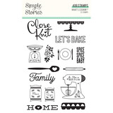 Simple Stories What's Cookin' ? Clear Stamps (15pcs) (21116) (DISCONTINUED)