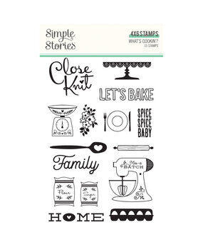 Simple Stories What's Cookin' ? Clear Stamps (15pcs) (21116) (DISCONTINUED) Simple Stories What's Cookin' ? Clear Stamps (15pcs) (21116) (DISCONTINUED)