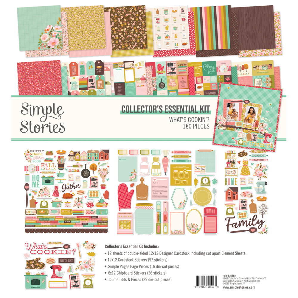 Simple Stories What's Cookin' ? Collector's Essential Kit (21102) (DISCONTINUED) Simple Stories What's Cookin' ? Collector's Essential Kit (21102) (DISCONTINUED)