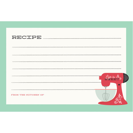 Simple Stories What's Coolin' ? Recipe Cards (21122) (DISCONTINUED)