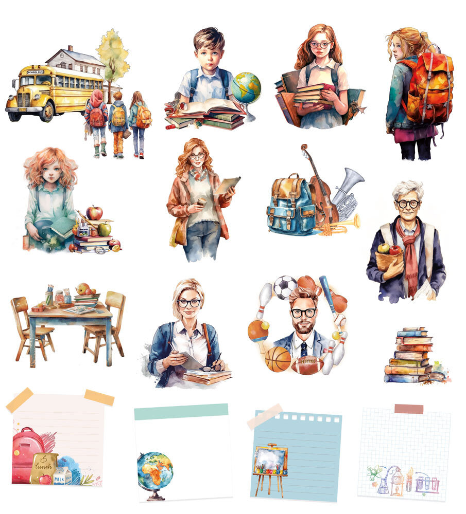 Papers For You Back to School Die Cuts (16pcs) (PFY-12496) (DISCONTINUED) Papers For You Back to School Die Cuts (16pcs) (PFY-12496) (DISCONTINUED)
