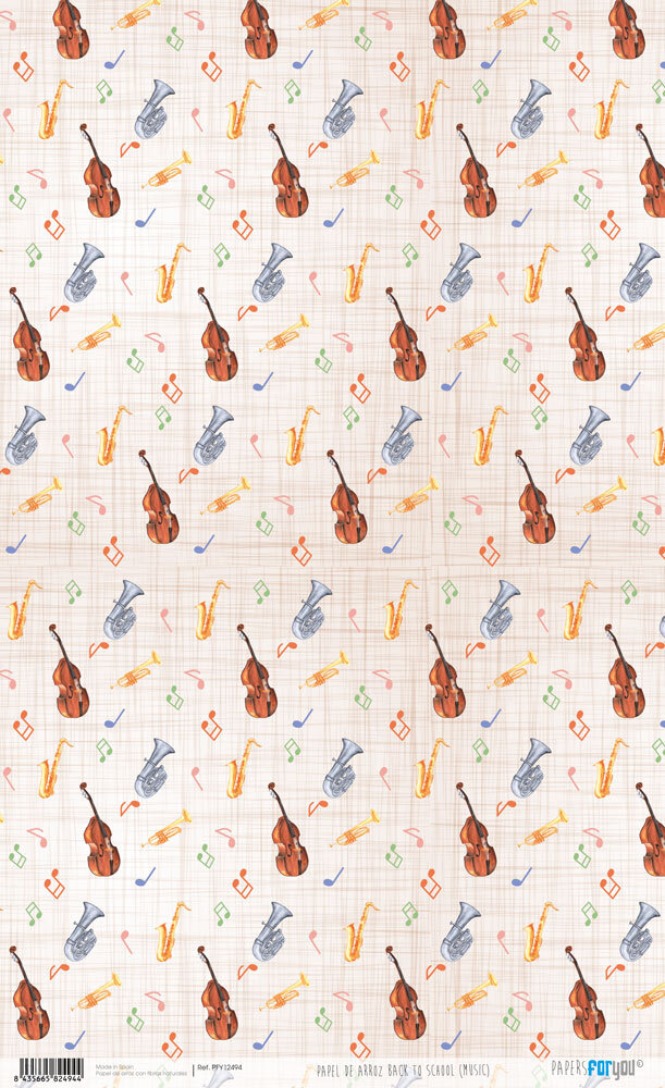 Papers For You Back to School II Rice Paper Kit (4 pcs) (PFY-12491) (DISCONTINUED)