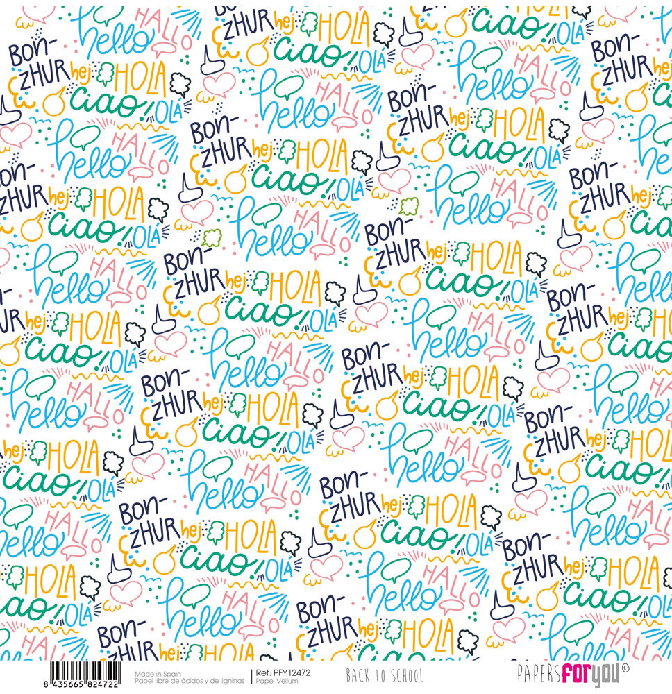 Papers For You Back to School Vellum Paper Pack (6pcs) (PFY-12466) (DISCONTINUED)