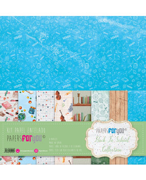 Papers For You Back to School Canvas Scrap Pack (8pcs) (PFY-12456) (DISCONTINUED)
