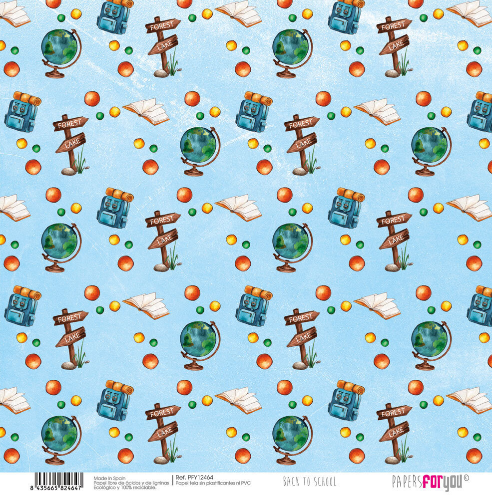 Papers For You Back to School Canvas Scrap Pack (8pcs) (PFY-12456) (DISCONTINUED) Papers For You Back to School Canvas Scrap Pack (8pcs) (PFY-12456) (DISCONTINUED)