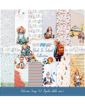 Papers For You Back to School Scrap Paper Pack (12pcs) (PFY-12438) (DISCONTINUED) Papers For You Back to School Scrap Paper Pack (12pcs) (PFY-12438) (DISCONTINUED)