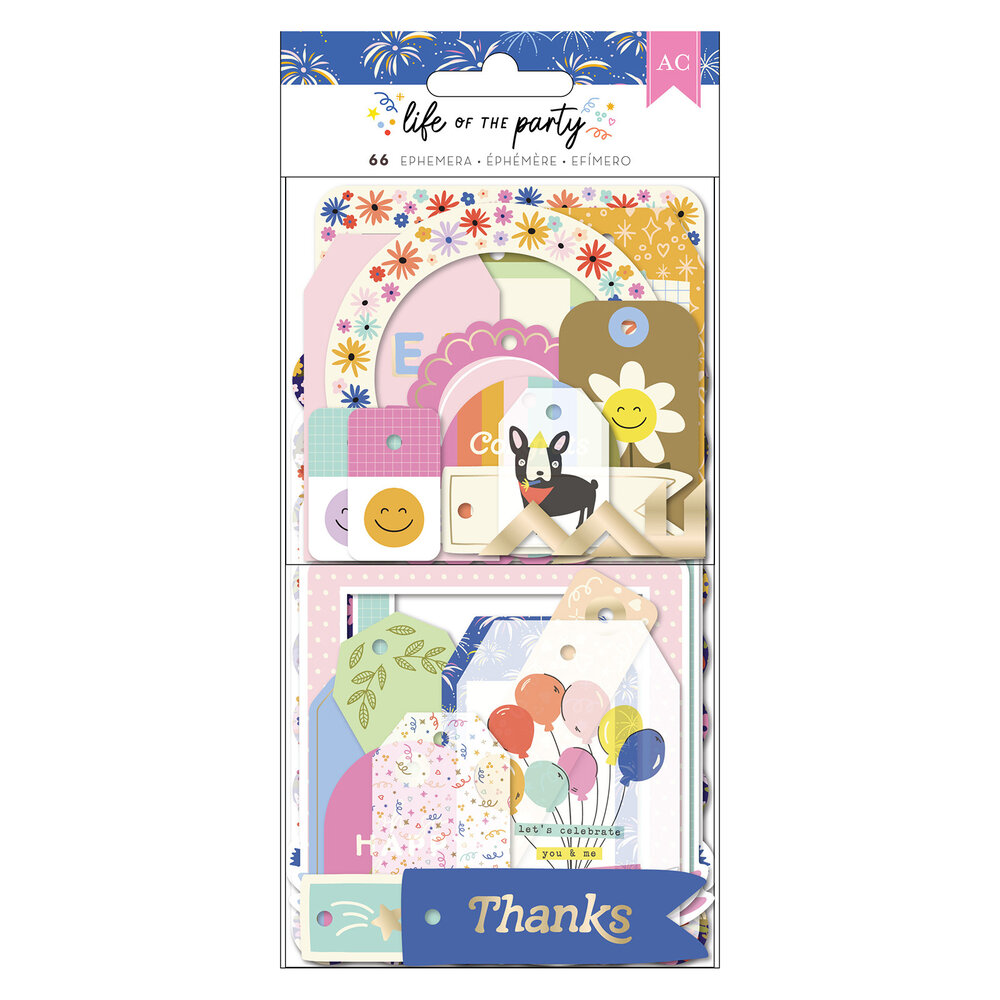 American Crafts Life of the Party Ephemera Frame and Tags (66pcs) (34025842) (OUTLET) American Crafts Life of the Party Ephemera Frame and Tags (66pcs) (34025842) (OUTLET)