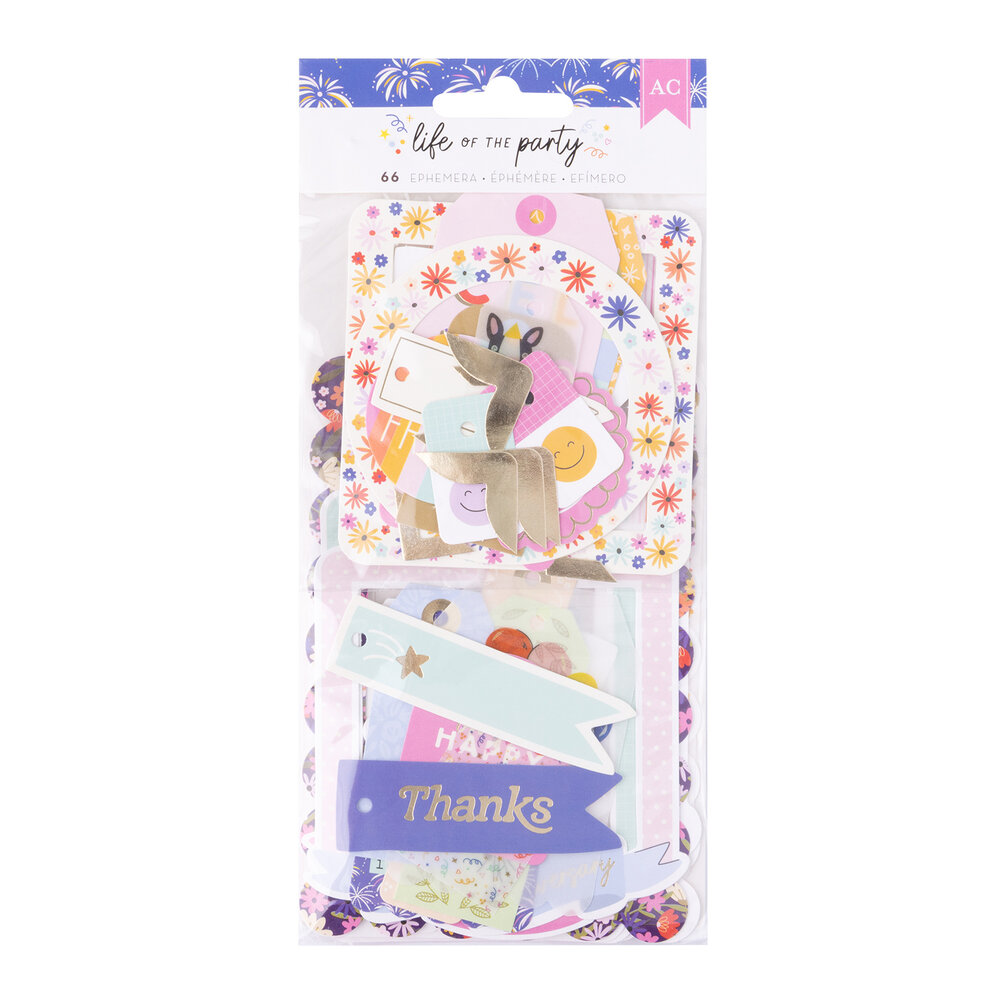 American Crafts Life of the Party Ephemera Frame and Tags (66pcs) (34025842) (OUTLET) American Crafts Life of the Party Ephemera Frame and Tags (66pcs) (34025842) (OUTLET)