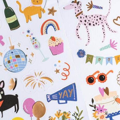 American Crafts Life of the Party 6x12 Inch Stickers (48pcs) (34025833) (OUTLET) American Crafts Life of the Party 6x12 Inch Stickers (48pcs) (34025833) (OUTLET)