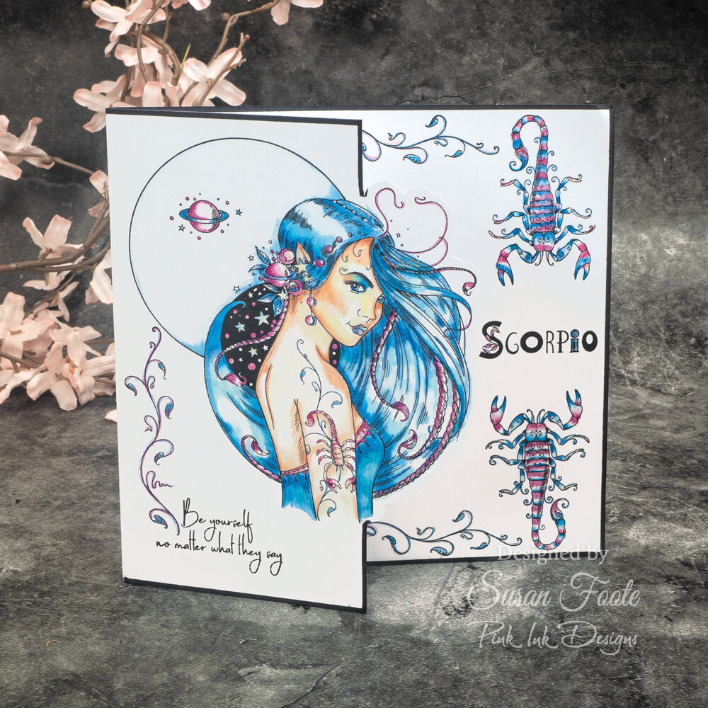 Pink Ink Designs Scorpio "The Debater" A5 Clear Stamps (PI233) (OUTLET) Pink Ink Designs Scorpio "The Debater" A5 Clear Stamps (PI233) (OUTLET)