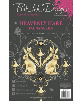 Pink Ink Designs Heavenly Hare A5 Clear Stamps (PI239) (OUTLET)
