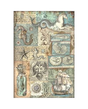 Stamperia Songs of the Sea A4 Rice Paper Texture (6pcs) (DFSA4813) (DISCONTINUED) Stamperia Songs of the Sea A4 Rice Paper Texture (6pcs) (DFSA4813) (DISCONTINUED)