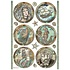 Songs of the Sea A4 Rice Paper Rounds (6pcs) (DFSA4812) (DISCONTINUED)