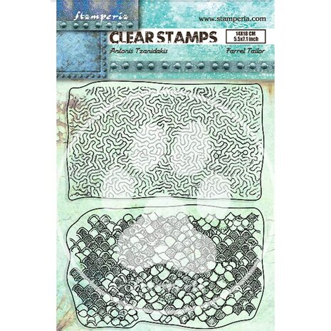 Stamperia Songs of the Sea Clear Stamps Double Texture (WTK183) (DISCONTINUED) Stamperia Songs of the Sea Clear Stamps Double Texture (WTK183) (DISCONTINUED)