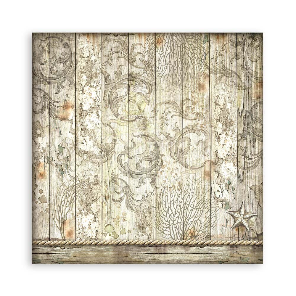 Stamperia Songs of the Sea 12x12 Inch Fabric Sheets (4pcs) (SBPLT18) (DISCONTINUED) Stamperia Songs of the Sea 12x12 Inch Fabric Sheets (4pcs) (SBPLT18) (DISCONTINUED)