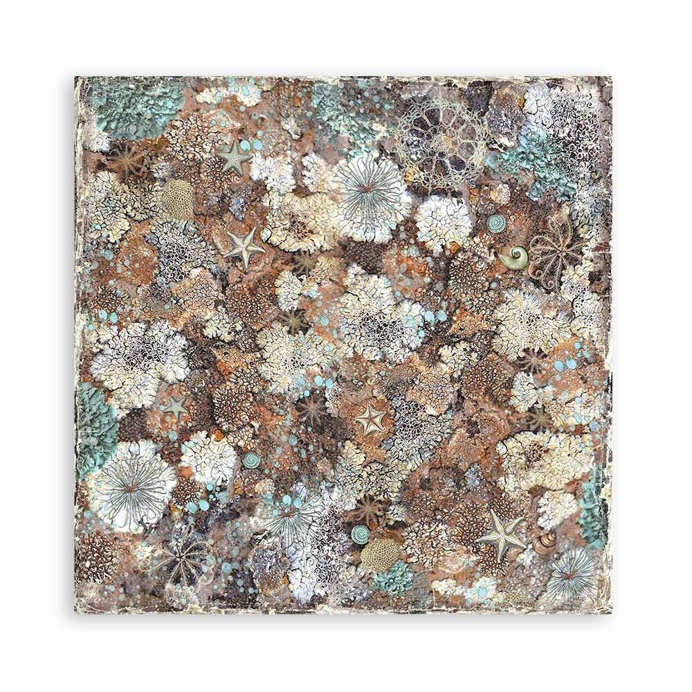 Stamperia Songs of the Sea 12x12 Inch Fabric Sheets (4pcs) (SBPLT18) (DISCONTINUED) Stamperia Songs of the Sea 12x12 Inch Fabric Sheets (4pcs) (SBPLT18) (DISCONTINUED)