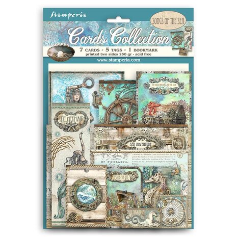 Stamperia Songs of the Sea Cards Collection (SBCARD21) (DISCONTINUED) Stamperia Songs of the Sea Cards Collection (SBCARD21) (DISCONTINUED)