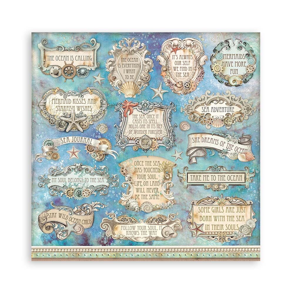 Stamperia Songs of the Sea 12x12 Inch Paper Pack (SBBL141)