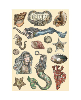 Stamperia Songs of the Sea Colored Wooden Shape A5 The Mermaid (KLSP146) (DISCONTINUED) Stamperia Songs of the Sea Colored Wooden Shape A5 The Mermaid (KLSP146) (DISCONTINUED)