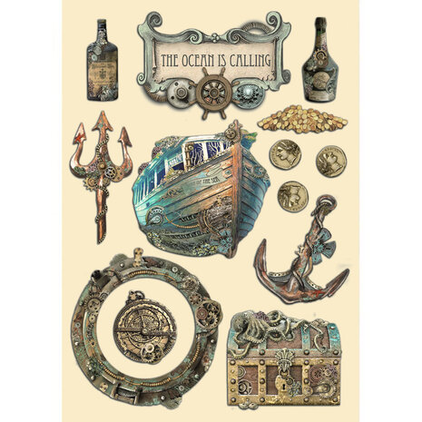 Stamperia Songs of the Sea Colored Wooden Shape A5 The Ocean Is Calling (KLSP147) (DISCONTINUED) Stamperia Songs of the Sea Colored Wooden Shape A5 The Ocean Is Calling (KLSP147) (DISCONTINUED)