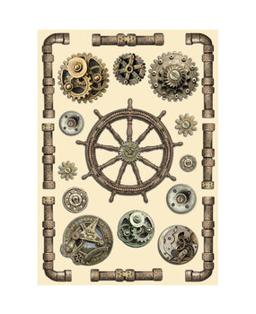 Stamperia Songs of the Sea Colored Wooden Shape A5 Rudder and Pipes (KLSP148) (DISCONTINUED) Stamperia Songs of the Sea Colored Wooden Shape A5 Rudder and Pipes (KLSP148) (DISCONTINUED)