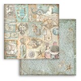 Stamperia Songs of the Sea 12x12 Inch Paper Sheets Texture (10pcs) (SBB953) (DISCONTINUED)