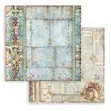 Stamperia Songs of the Sea 12x12 Inch Paper Sheets Mechanism Border (10pcs) (SBB956) (DISCONTINUED)