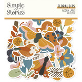 Simple Stories Acorn Lane Floral Bits & Pieces (60pcs) (21020) (DISCONTINUED)