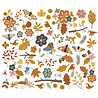 Simple Stories Acorn Lane Floral Bits & Pieces (60pcs) (21020) (DISCONTINUED)