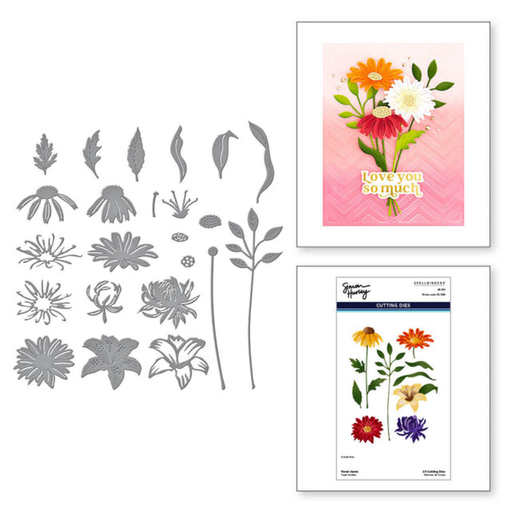 Spellbinders Floral Stems Etched Dies (S6-215)