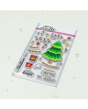 Heffy Doodle Trim The Tree Clear Stamps (HFD0501) (OUTLET)