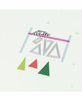 Heffy Doodle Stitched Triangle Tree Dies (HFD0508) (OUTLET)