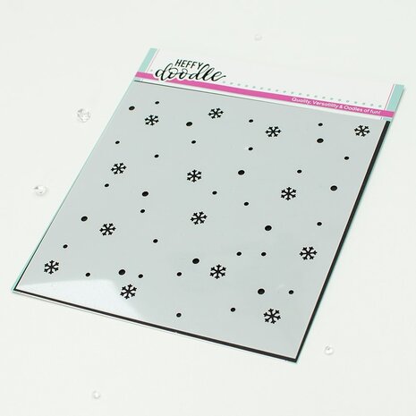 Heffy Doodle Feeling Frosty Stencil (HFD0513) (OUTLET)