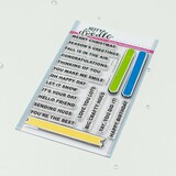 Heffy Doodle Little Label Clear Stamps (HFD0516) (OUTLET)
