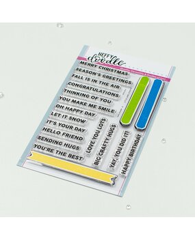 Heffy Doodle Little Label Clear Stamps (HFD0516) (OUTLET)