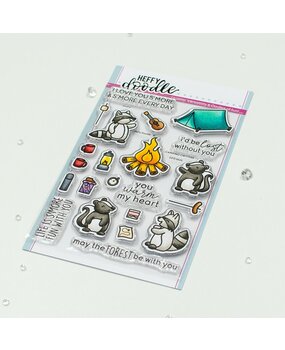Heffy Doodle Camping Critters Clear Stamps (HFD0525) (OUTLET)