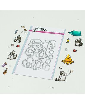Heffy Doodle Camping Critters Dies (HFD0526) (OUTLET)