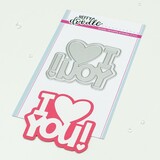 Heffy Doodle I Heart You Jumbo Sentiment Dies (HFD0535) (OUTLET)