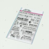 Heffy Doodle Furry Friend Sentiment Clear Stamps (HFD0541) (OUTLET)