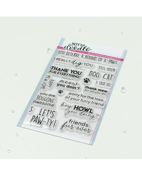 Heffy Doodle Furry Friend Sentiment Clear Stamps (HFD0541) (OUTLET)