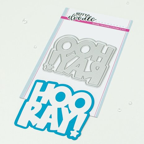 Heffy Doodle Hooray Jumbo Sentiment Dies (HFD0542) (OUTLET)