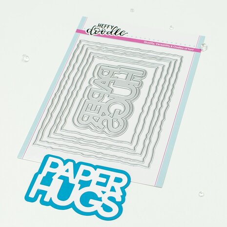 Heffy Doodle Deckled Paper Hugs Dies (HFD0547) (OUTLET)