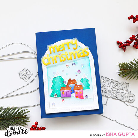 Heffy Doodle Feeling Frosty Stencil (HFD0513) (OUTLET)