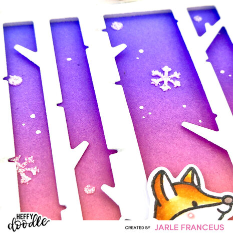 Heffy Doodle Feeling Frosty Stencil (HFD0513) (OUTLET)