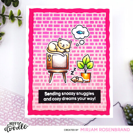 Heffy Doodle Deckled Paper Hugs Dies (HFD0547) (OUTLET)