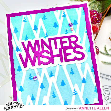 Heffy Doodle Deckled Paper Hugs Dies (HFD0547) (OUTLET)