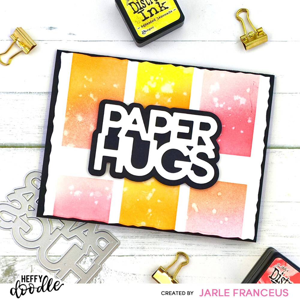 Heffy Doodle Deckled Paper Hugs Dies (HFD0547) (OUTLET)